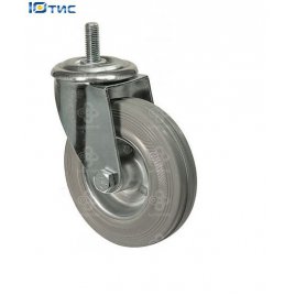 Колеса для покупательских тележек поворотные Серия 21 Norma с резьбой